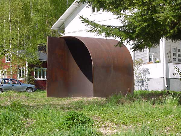 cor-ten steel sculpture - sculptures in the sculpture park, Open Air Museum POAM